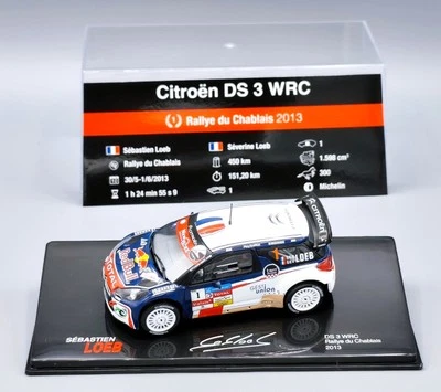 1:43 Altaya Loeb Citroën DS 3 WRC Rallye du Chablais 2013 - Photo 1/3