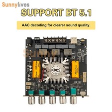 ZK-AS21 2.1 Channel Bluetooth Power Amplifier Board Module TPA3255 Subwoofer AUX