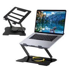 Adjustable Laptop Stand Portable 360 Rotating Foldable Metal Riser 1016