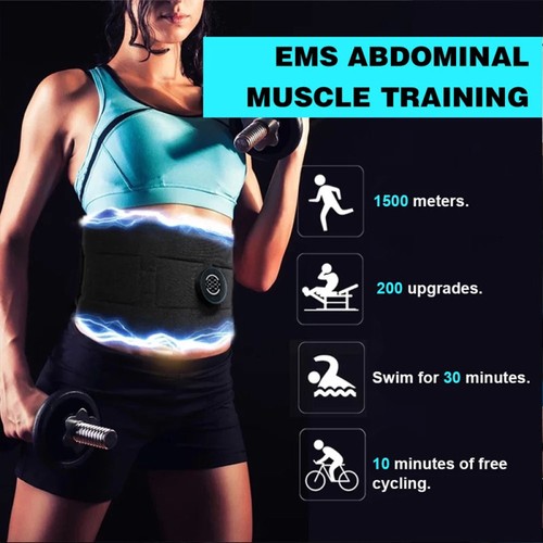 EMS Abdominal Muscle Core Toning Trainer ABS Electric Stimulator Fitness Belt US - Picture 9 of 24