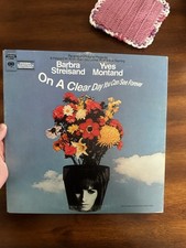 BARBRA STREISAND & YVES MONTAND "ON A CLEAR DAY YOU CAN SEE FOREVER" VINYL LP