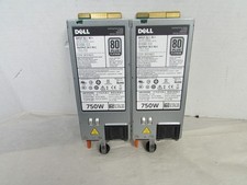 Dell PowerEdge R620 R720 R820 T320 Server Power Supply 750W 0F9F51 LOT OF 2