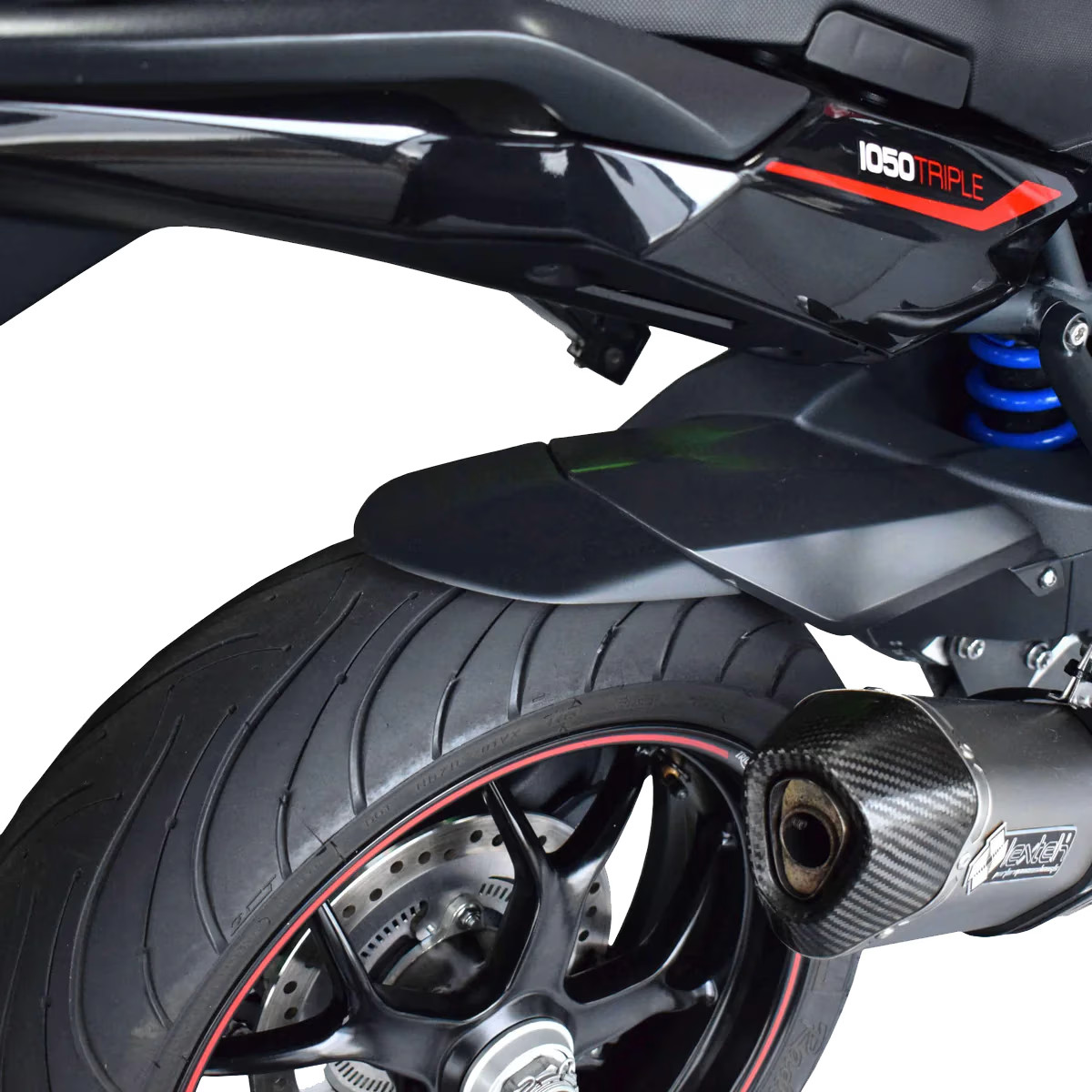 Pyramid Plastics Hugger Extension Motorcycle Black - Triumph Tiger 1050 / Sport