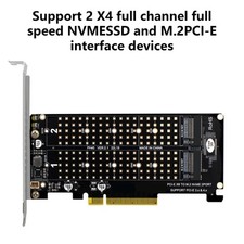 M.2 NVME to PCIEX8 2 Drive Adapter PCIE Split Card for Massive Data Handling