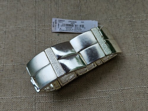 Liz Claiborne Women Bracelet Silver Tone Fashion Jewelry Wrist Band New with def - Picture 8 of 9