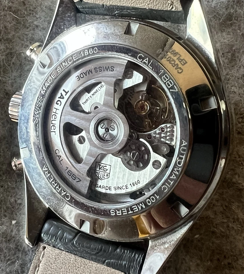 Reloj cronógrafo para hombre Tag Heuer Carrera esfera gris CAR2013-0 EPL9971 Foto 3 de 4