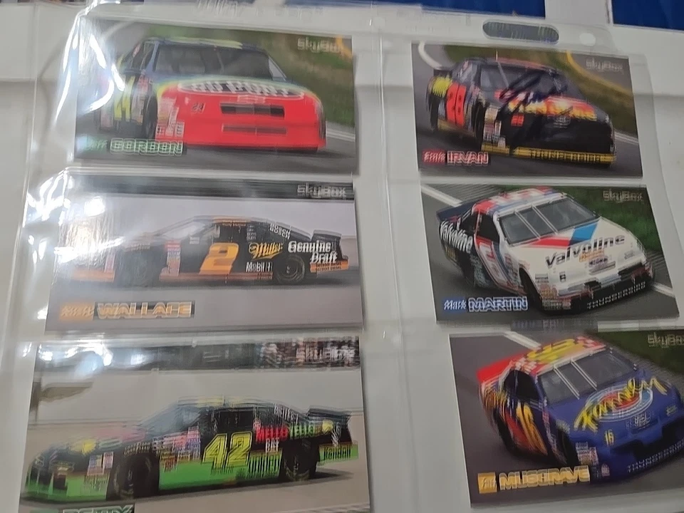 1994 SKYBOX BRICKYARD 400 NASCAR RACE SET OF 8 W/ Ernie Irvan Autograph - Image 3 of 4