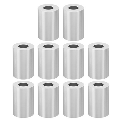 #ad 10PCS M12 Aluminum Spacer Metal Spacer Aluminum 1 2quot;ID x1quot;OD x1 1 2quot;L Silver $29.34