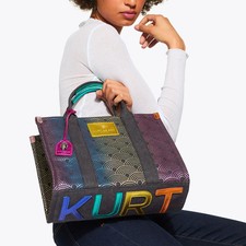 Image of Kurt Geiger London Southbank Tote Bag Ombre Rainbow New