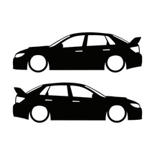 Set Of 2 Car Decal Stickers For Subaru Impreza Wrx Sti 3rd Gen Ge Sedan Set Of 2 Car Decal Stickers For Subaru Impreza Wrx Sti 3rd Gen Ge Sedan
