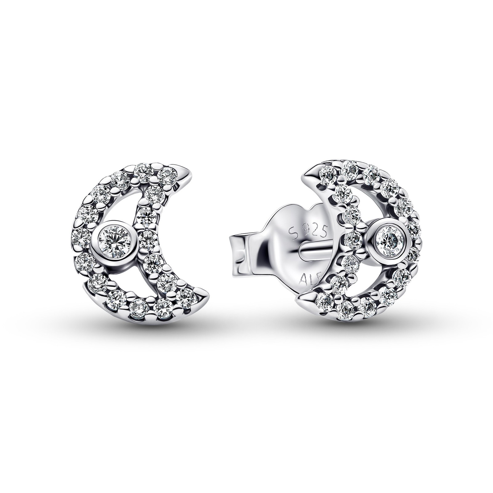 PANDORA Schmuck Damen-Ohrringe Ohrstecker Silber Funkelnder Mond 294257C01 9790₽