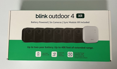 Blink Outdoor 4 + Sync Module XR 6 Camera System Battery Powered - SEALED!