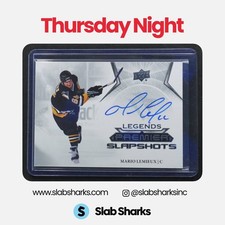 2022 UPPER DECK PREMIER #PSAL-ML MARIO LEMIEUX SLAPSHOTS AUTO LEGENDS SSP