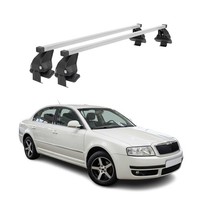 Menabo DachträGer GrundtäGer FüR Skoda Superb Mk1 2001-2008 50Kg Stahl Silber 2X