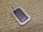 Rare Vintage Johnson Matthey 5 gm .999 Fine Silver Ingot Bar with Pendant Bezel