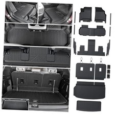 Floor Mats Cargo Mat Set for 2024 2025 2026 GMC Acadia 7 Seats Floor Mats Set