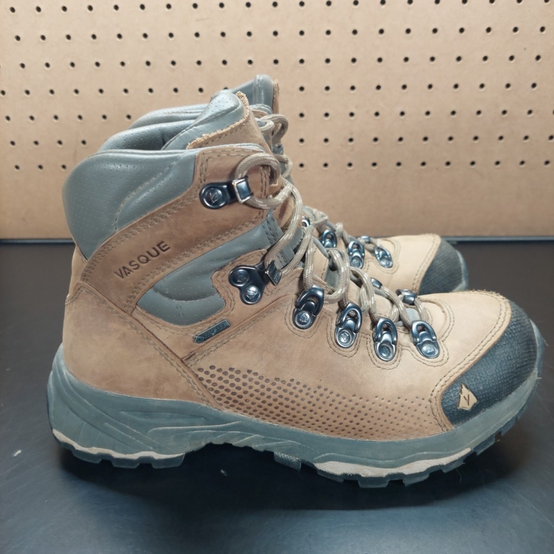 SAOLA Stivali da trekking Vasque 7161 in pelle marrone da donna misura 6 5 suola Vibram GORE TEX