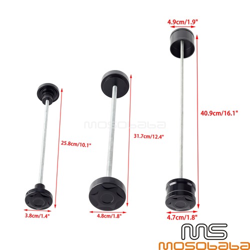 Wheel Axle Fork Crash Slider Swingarm Spools Set For Harley Nightster RH975 2023 - Picture 2 of 10