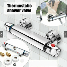 Neu Thermostat Mischbatterie Duscharmatur Chrom Armatur Dusche Brause Badarmatur