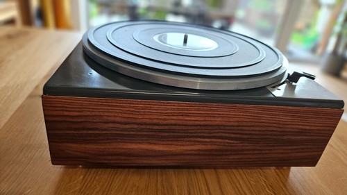 Lenco L75 GL75 birch plywood plinth covered with natural American walnut venee - Zdjęcie 10 z 12