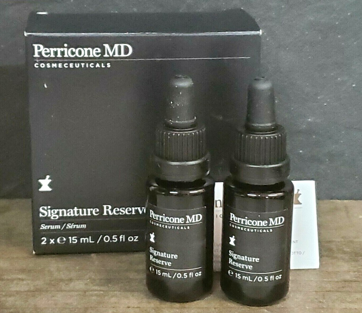 Perricone MD Signature Reserve Serum ~ set of 2 bottles, full size, NIB