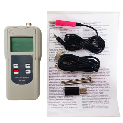 Vibration Tester Meter with Three Parameters Displacement Velocity Acceleration