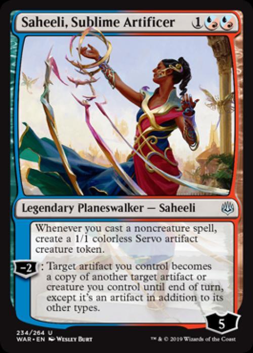 MTG - Saheeli, Sublime Artificer - War of the Spark - Light Play - Normal