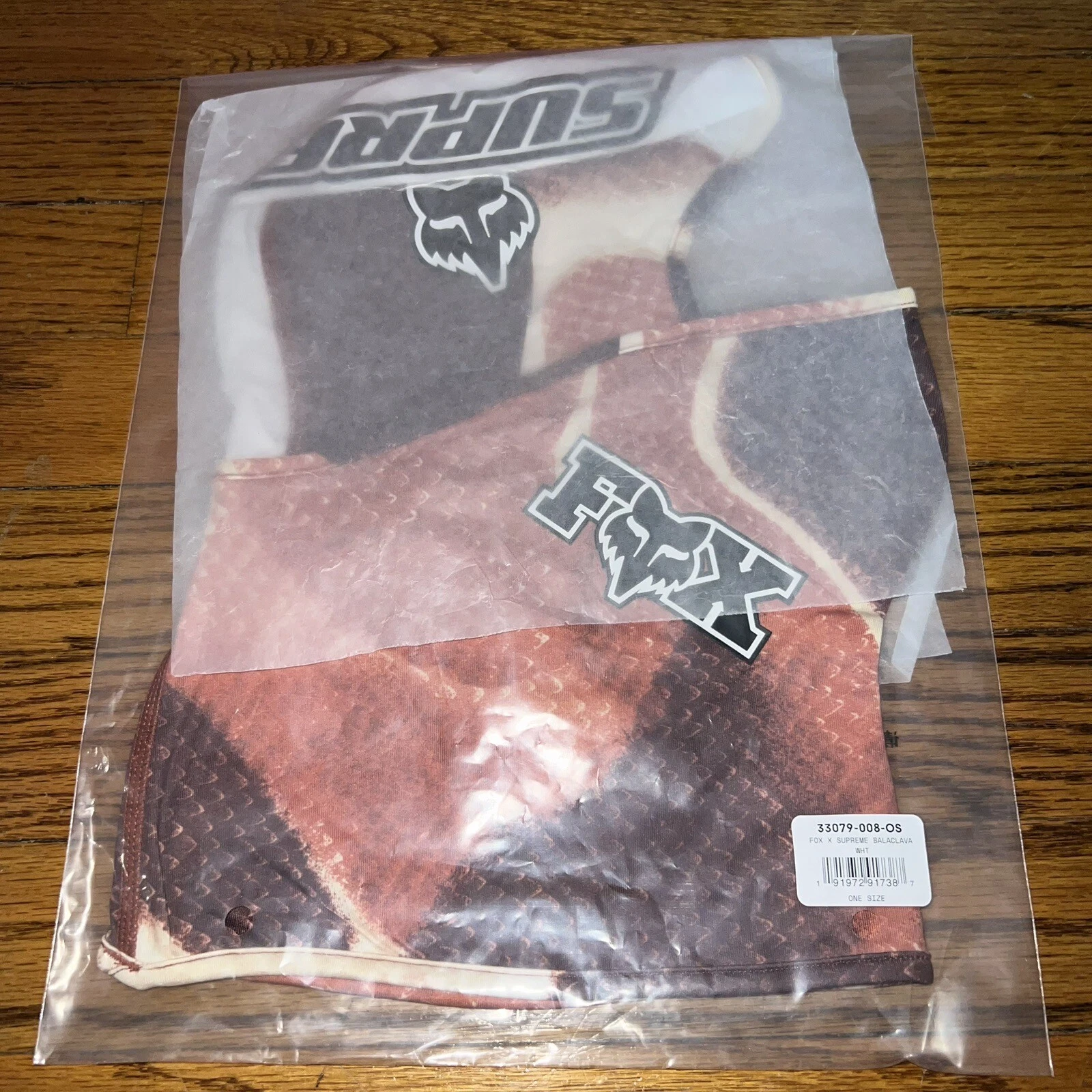 Supreme Fox Racing Bianco balaclava leggero