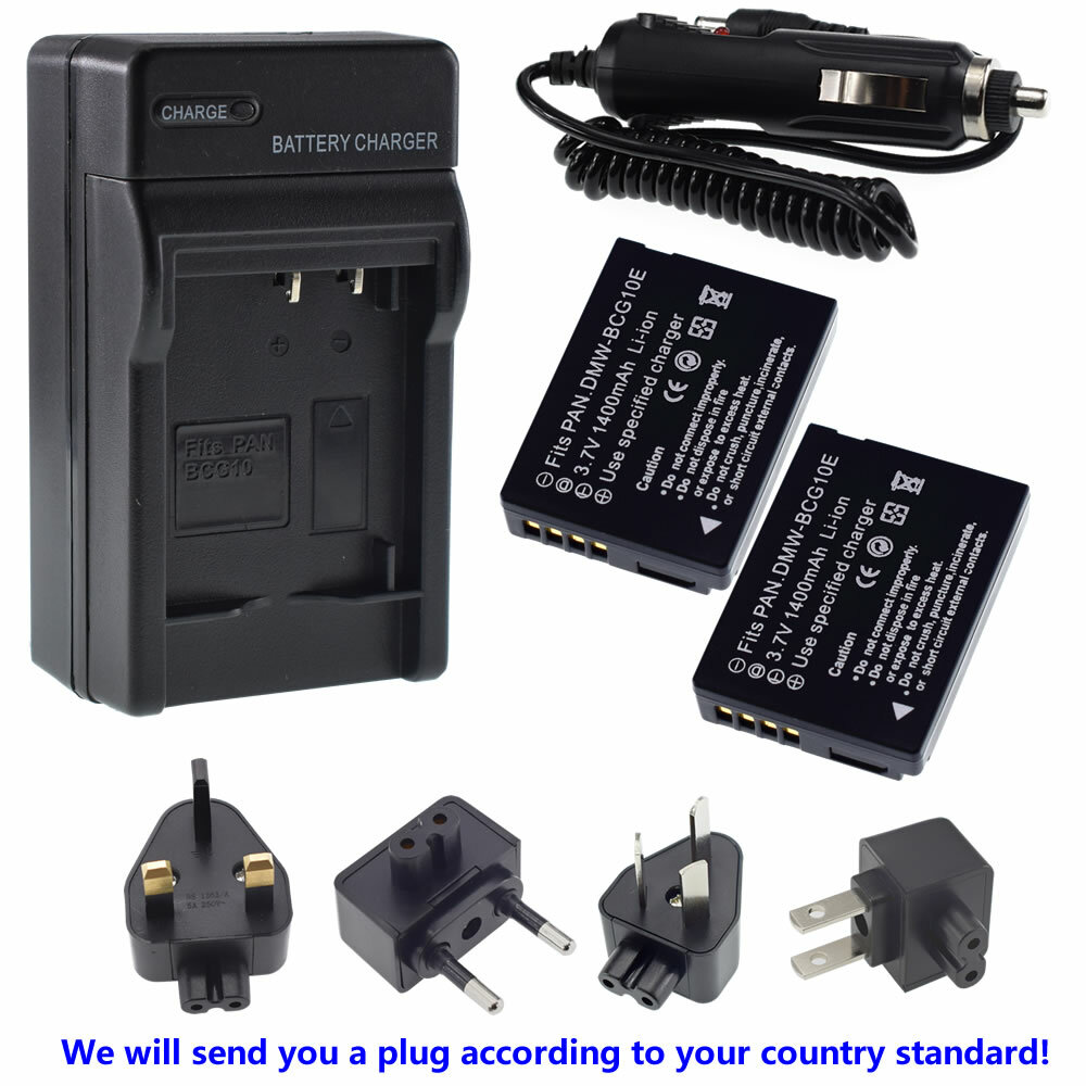 DMW-BCG10 BCG10PP Battery or Charger for Panasonic Lumix DMC-ZS5