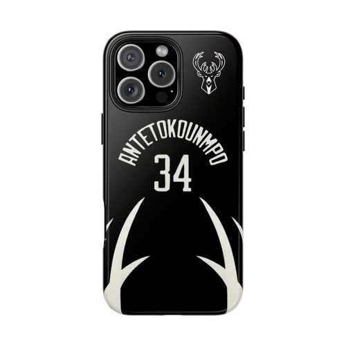 Giannis Antetokounmpo Milwaukee Bucks - Basketball iPhone und Samsung Hülle schwarz - Bild 5 von 43