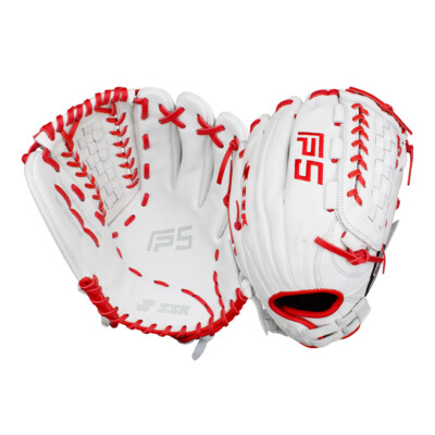 SSK FP5 12.5'' Fastpitch Softball Glove FP5-1250WHTRED11