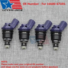 4x 375cc Fuel Injector For Nissan 240SX Silvia KA24DE S13 14 SR20DET 16600-67U01