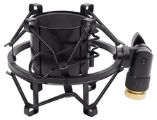 Rockville RockShock Black Studio Condenser Microphone Metal Shock Mount w/Foam