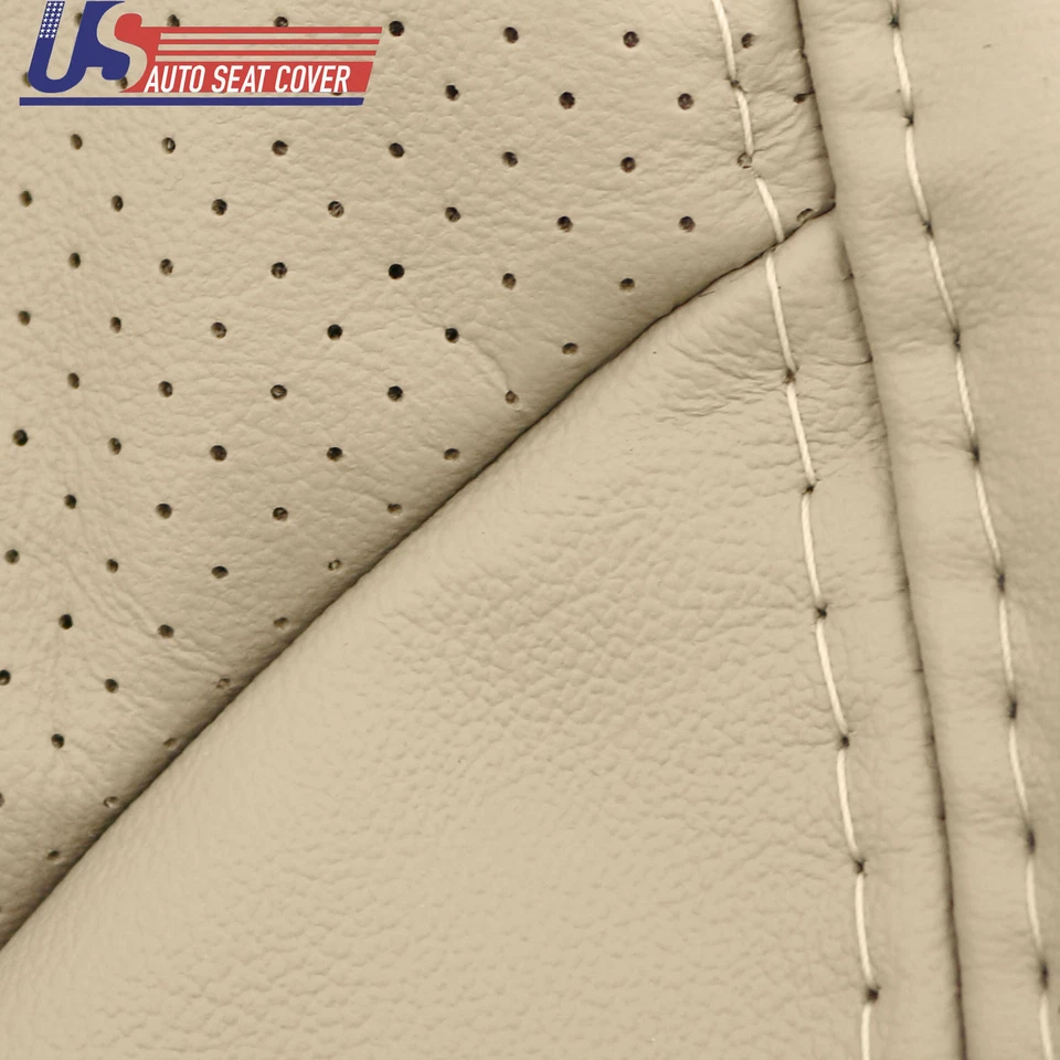 Fits 2002 - 2006 Lexus ES300 Passenger bottom Leather Perforated Seat Cover Tan - Image 3 of 4