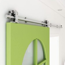 CCJH 1-6M Stainless Steel Sliding Barn Door Hardware Kit For Single /Double Door