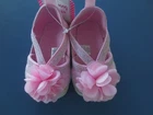 Girl Infant *3-6**6-9**9-12* months STEPPING STONES Pink Flower Shoes Sandals