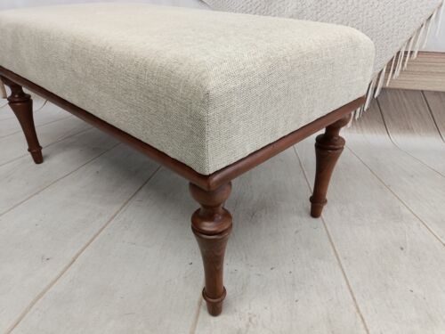 Hallway bench, Ottoman for bedroom, Retro bench, Upholstered bench, Dining bench - Picture 9 of 10