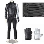 Captain America 2 Winter Soldier Cosplay Costume Bucky Barnes Classic Outfit