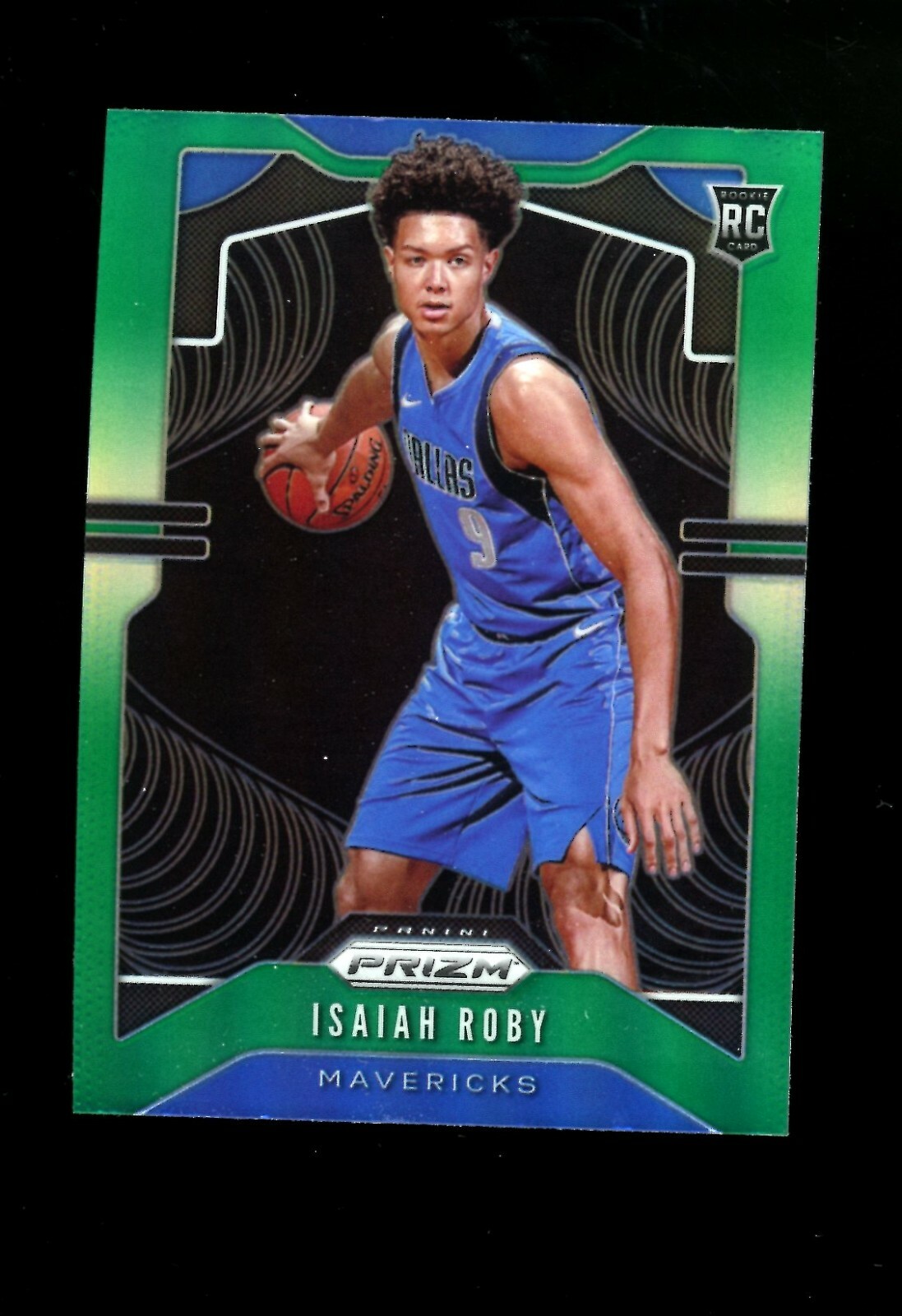2019 Panini GREEN Prizm #283 Isaiah Roby Dallas Mavericks RC Rookie Card