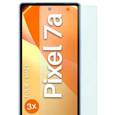3x Schutzfolie Matt für Google Pixel 7a Displayschutz Handyfolie 4H Anti Reflex - Bild 1 von 4