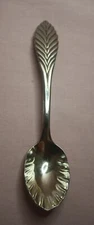 COLLECTIBLE SILVER REED BARTON? SUGAR SPOON LEAF GRAPHIC JAPAN SP-1179