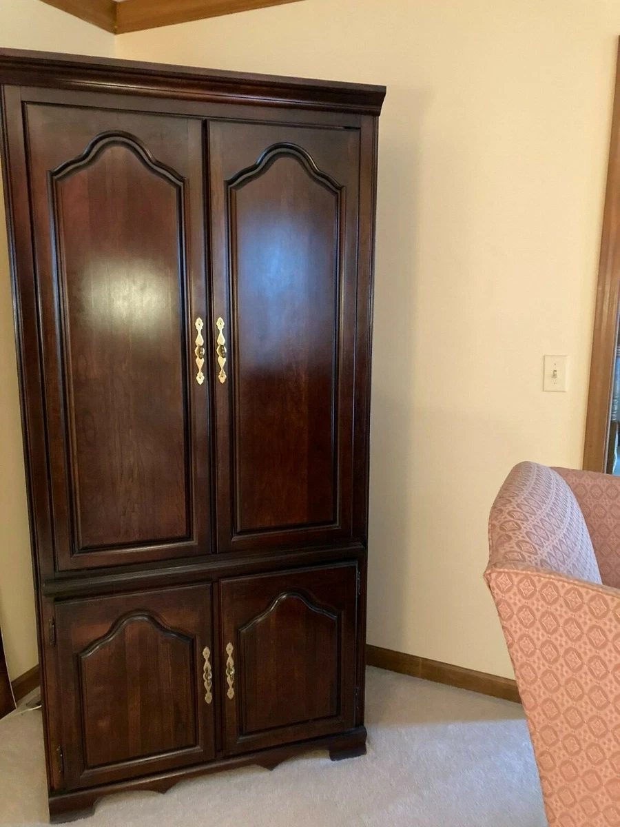 Armoire Cherry Wood Kinkaid Quality Furniture Entertainment Center