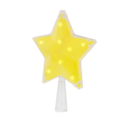 Tree Nest Glittered 3D Star Christmas Tree Topper, Golden