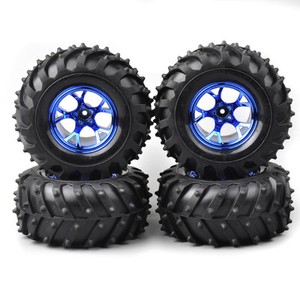 4pcs-RC-Car-Tires-amp-Wheel-Rims-12mm-Hex-For-HSP-HPI-1-10-Bigfoot-Monster-Truck