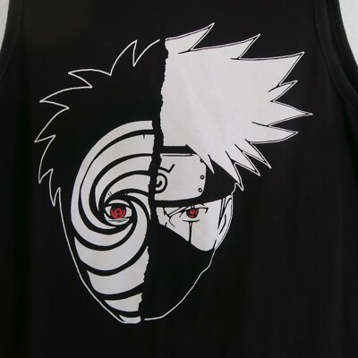 Naruto Uzumaki Anime Men'S Tank Top – BlacksWhite