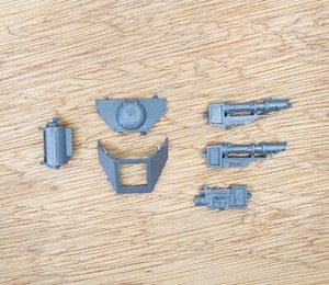 Imperial Guard Leman Russ Lasscannon Heavy Bolter Bits