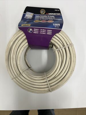 Monster Just Hook It Up Coaxial Cable 100ft. RG6/U 140041-00