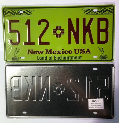 Replik USA Nummernschild in Metall (30x15cm) New Mexico State - 8205