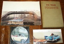 1960 Plymouth Repair Sales Brochures Belvedere Savoy Valiant Fury Parts Cd