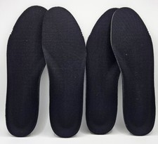 2 pair NEW OEM Unbranded Black Insoles Footbeds M sz 6, W sz 7.5 FREE SHIPPING